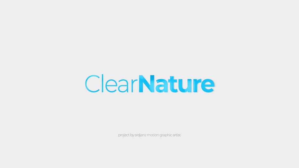Clear Nature Logo Text Reveal Videohive 33896067 After Effects Image 9