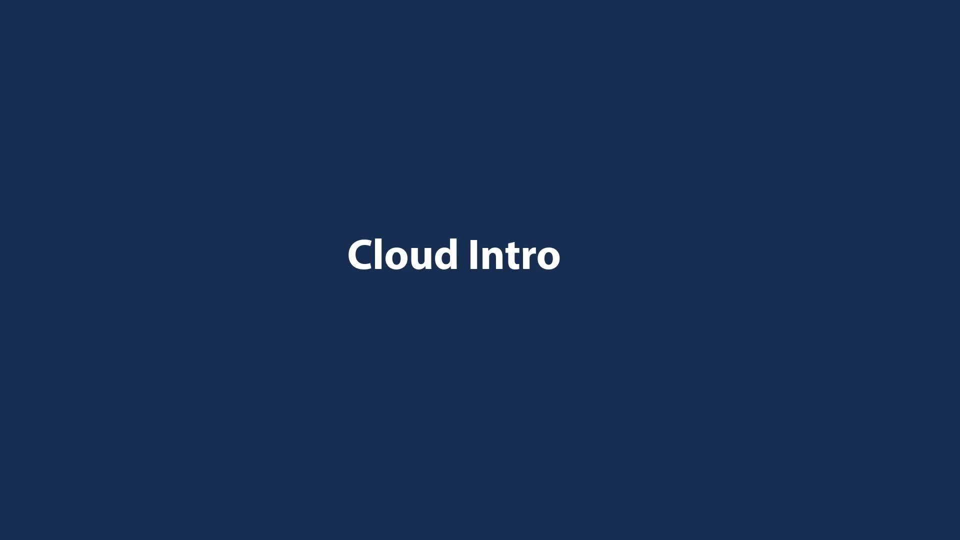 Cloud Intro Videohive 20428685 After Effects Image 1