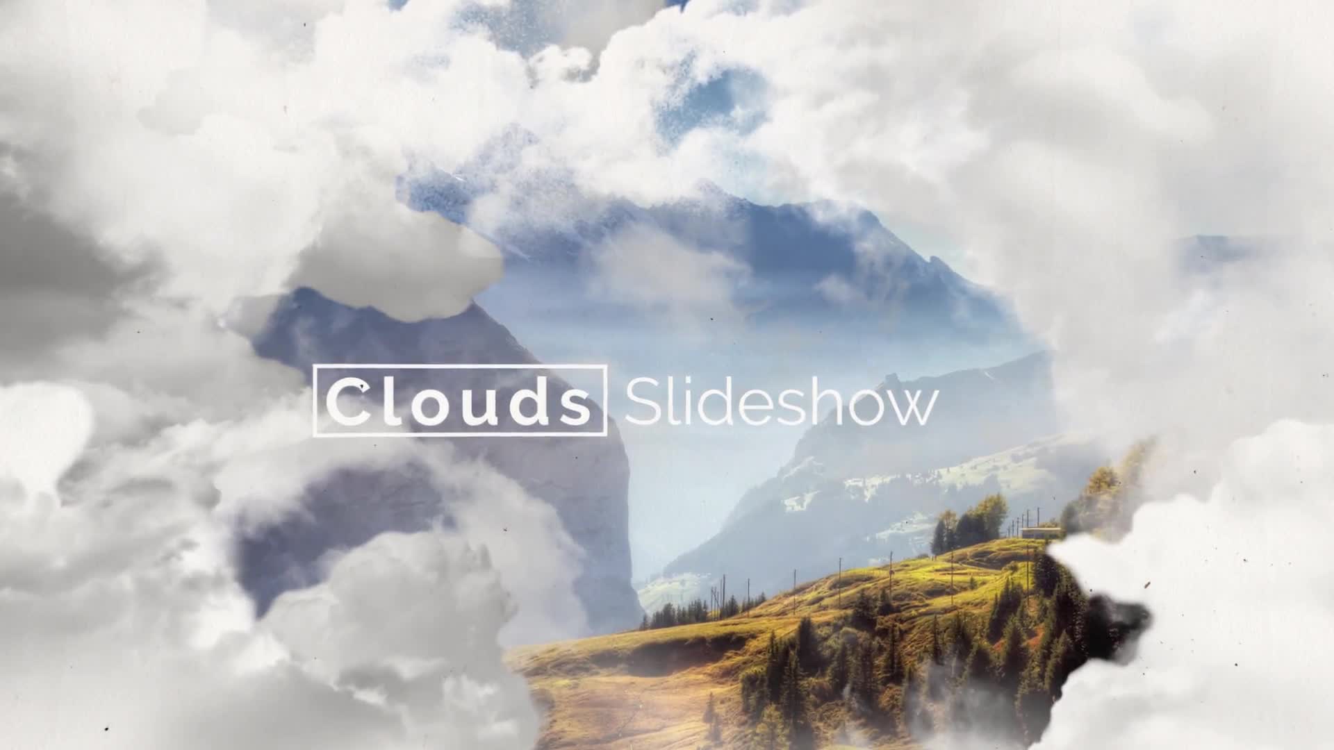 cloud photo slideshow after effects project template download