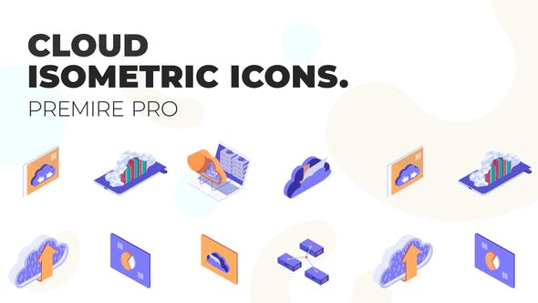 Cloud Technology MOGRT Isometric Icons - 37395126 Download Videohive