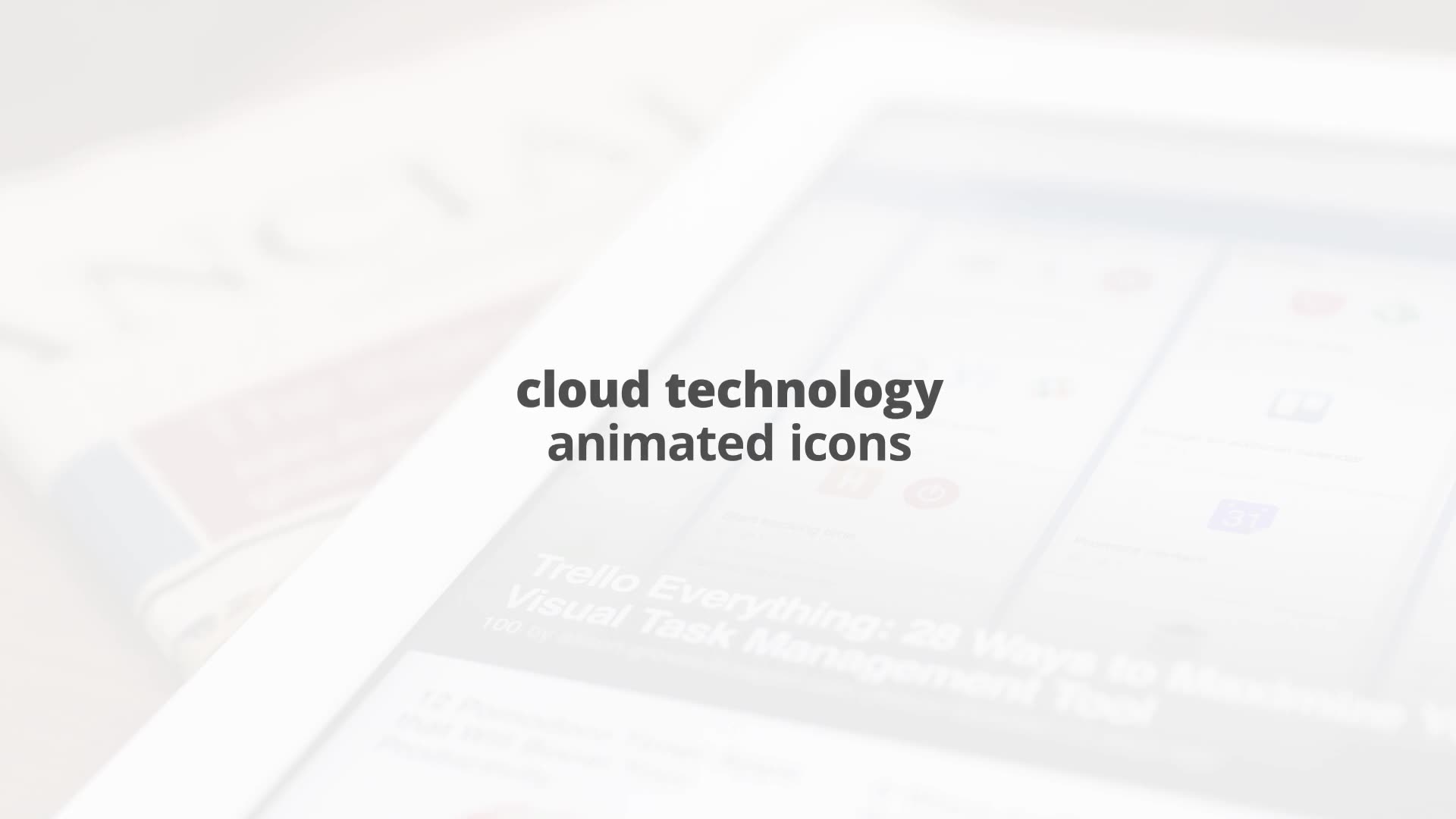 Cloud Technology – Thin Line Icons - Download Videohive 23455698