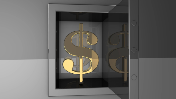 Cloud Vault With Dollar - Download Videohive 17972677