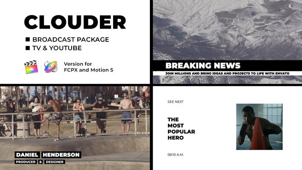 Clouder Broadcast Package | FCPX - 26327401 Download Videohive
