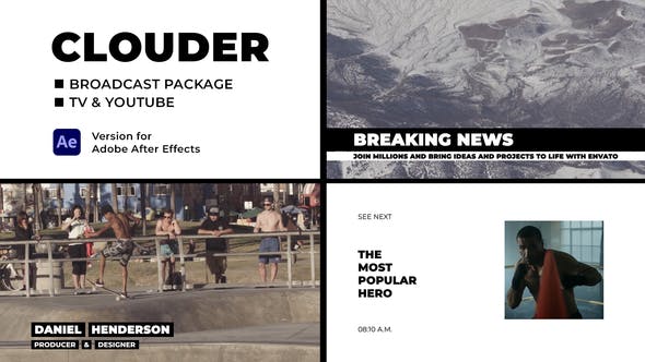 Clouder Broadcast Package - Videohive Download 24734483