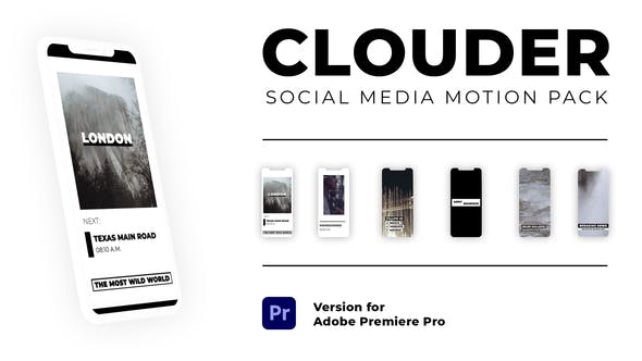 Clouder Motion Pack for Social Media | Premiere Pro MOGRT - Videohive 37717374 Download