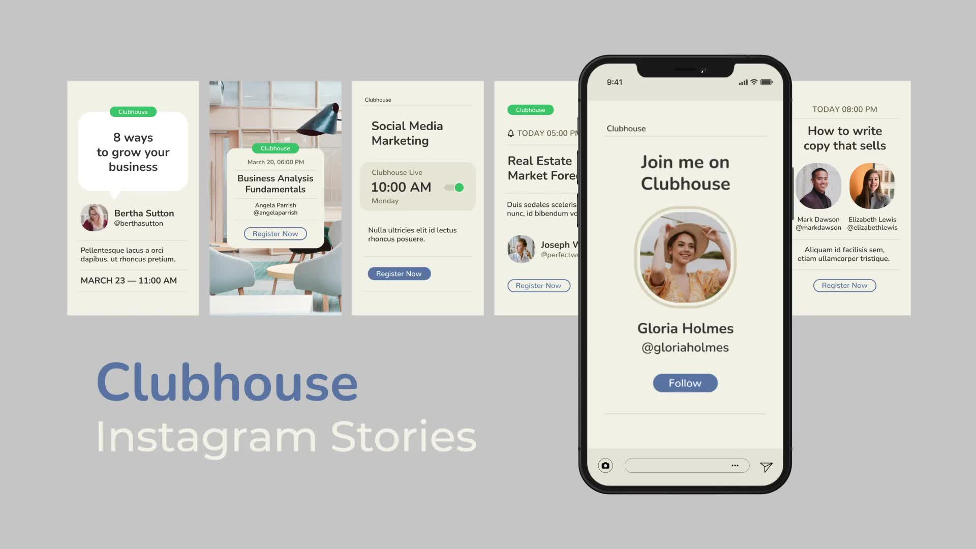 Clubhouse Instagram Stories Videohive 31252148 After Effects Image 1