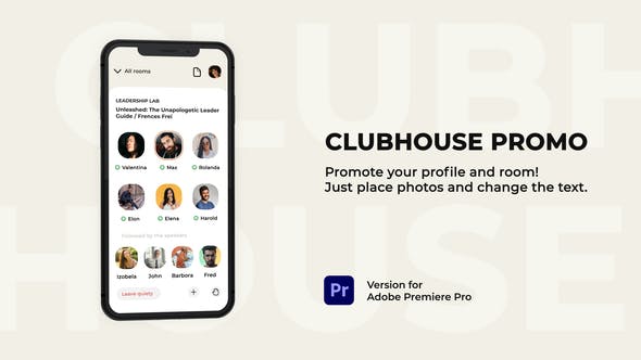 Clubhouse Promo | Premiere Pro - Download 30982125 Videohive