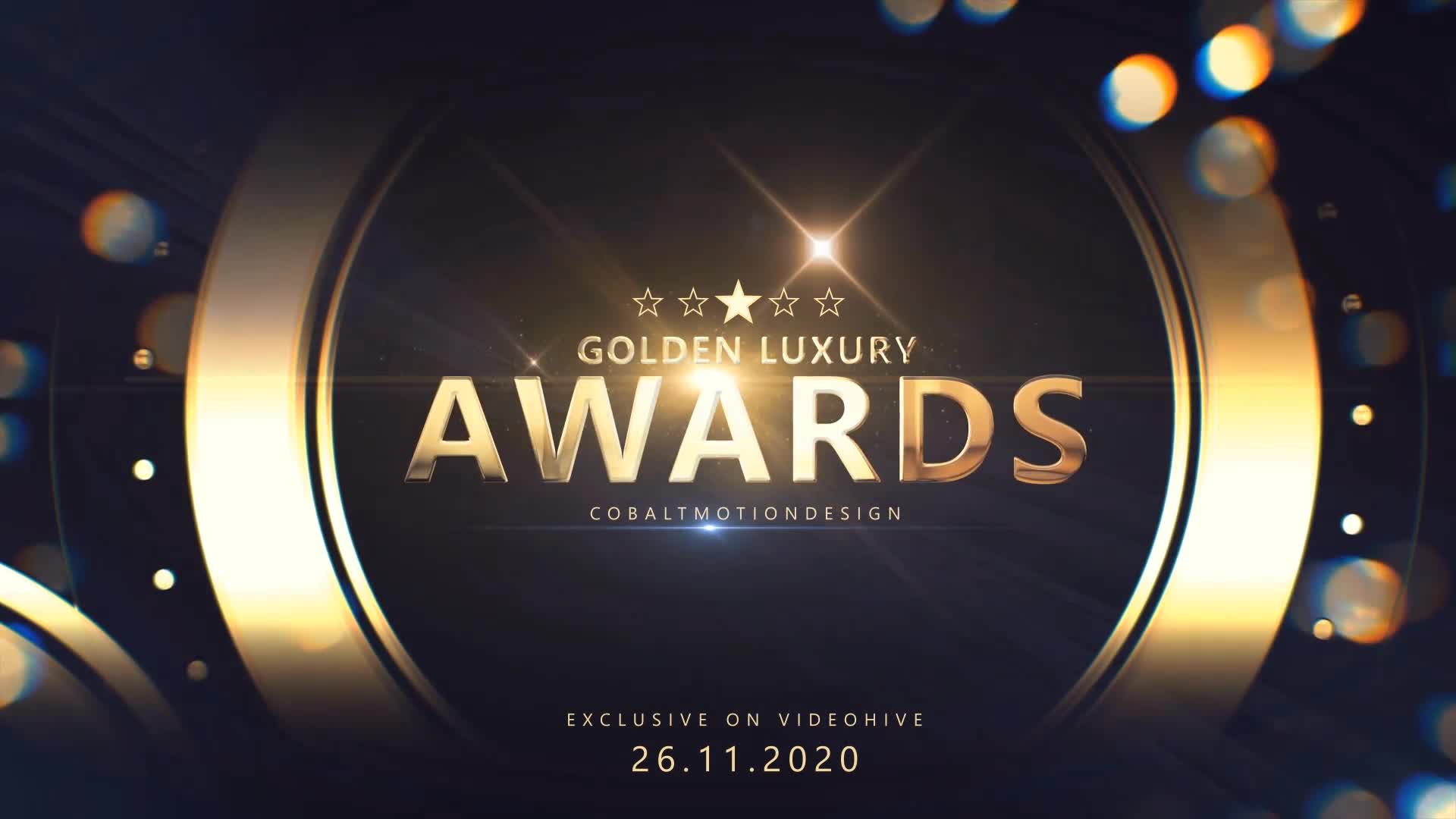 Cobalt Golden Luxury Awards 4K Videohive 29533719 After Effects Image 1