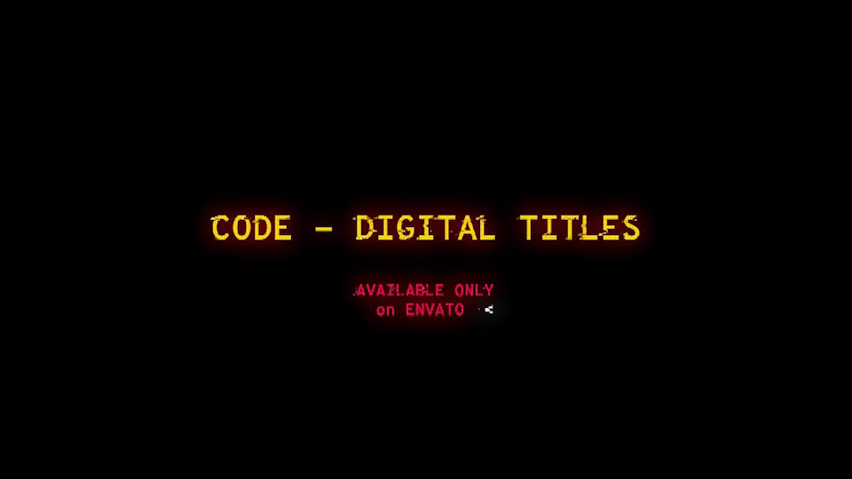 Code Digital Titles - Download Videohive 22939244