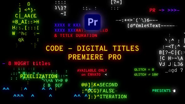 Code Digital Titles | Premiere Pro - Download Videohive 29422241