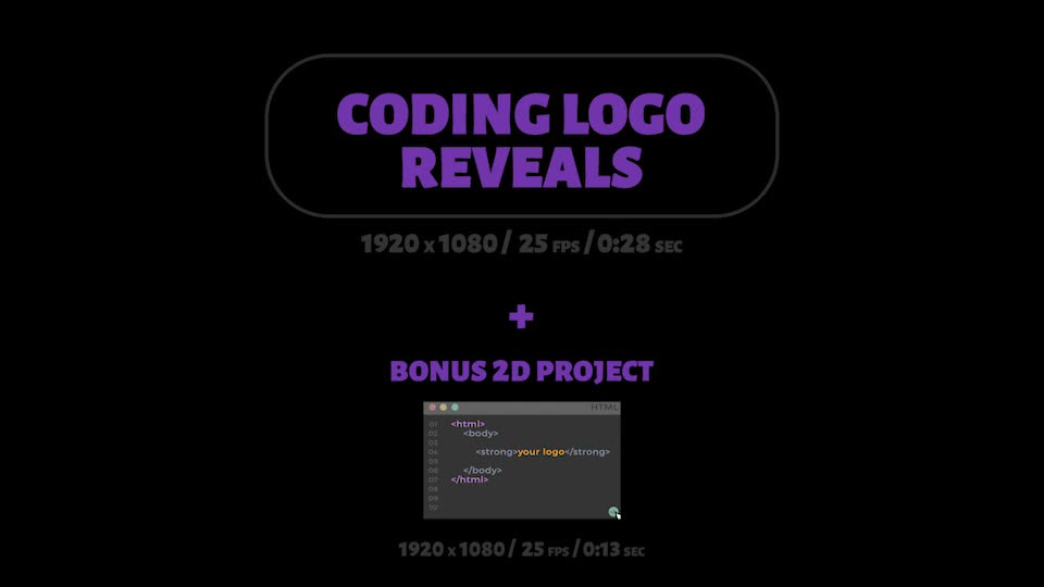 Coding Logo Reveals Videohive 22818407 After Effects Image 1