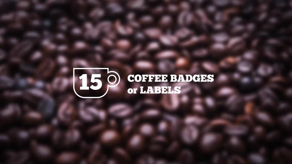 Coffee Badges and Labels Videohive 19192549 After Effects Image 1
