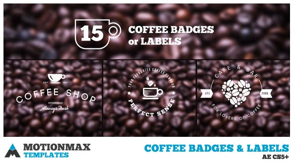Coffee Badges and Labels - Videohive 19192549 Download