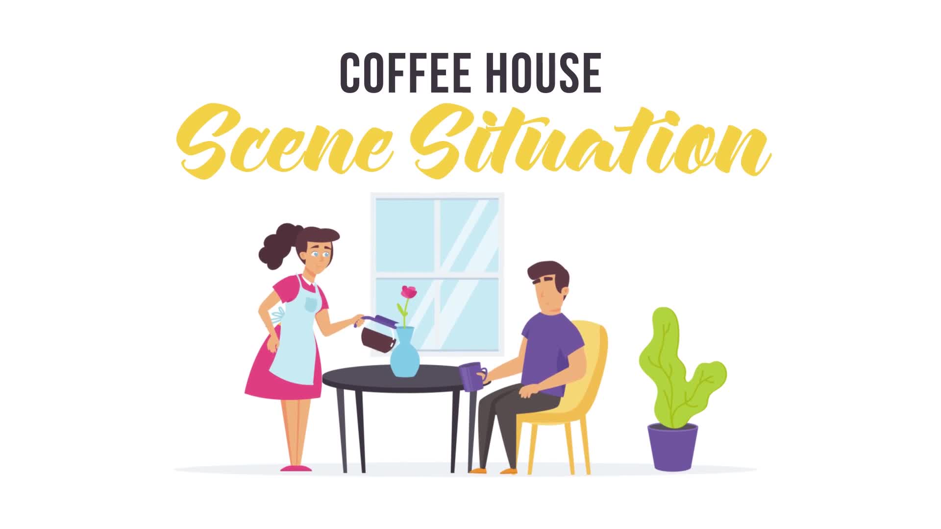 Coffee house Scene Situation Videohive 28256215 After Effects Image 1