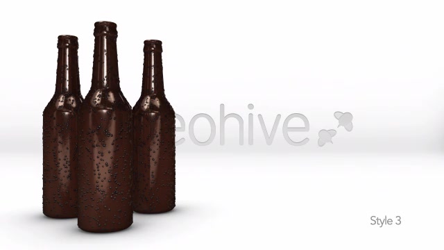 Cold Glass Beer Bottle Slide In - Download Videohive 7065848