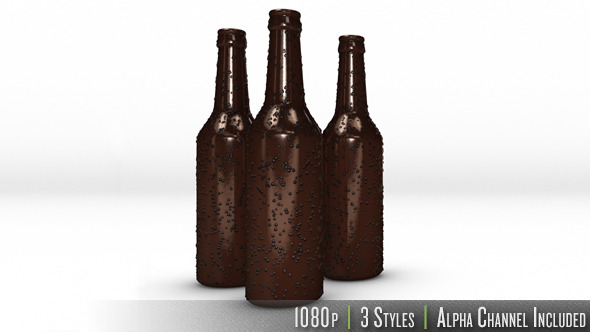 Cold Glass Beer Bottle Slide In - Download Videohive 7065848