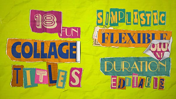 Collage and Paper Titles - Download Videohive 45741626
