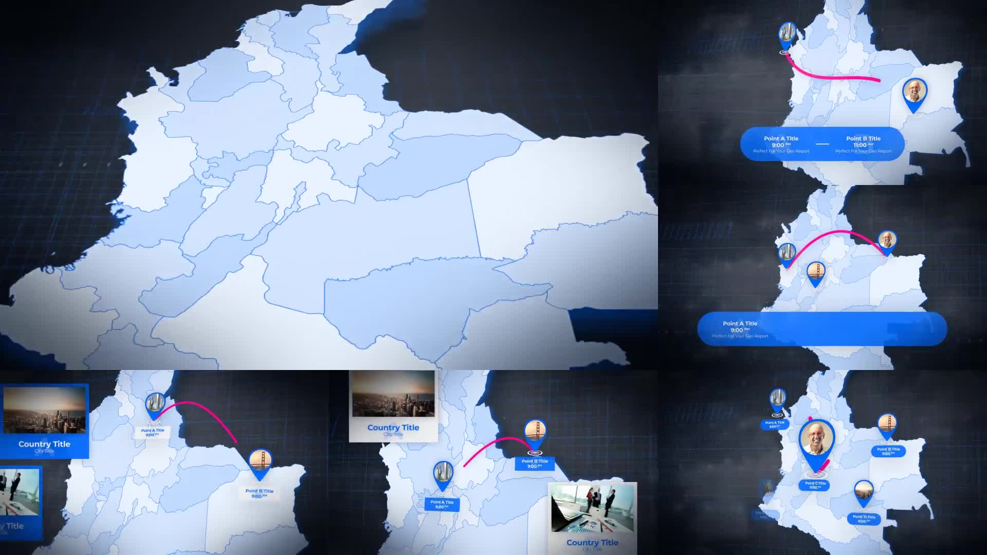 Colombia Map Animation Republic of Colombia Animated Map Kit Videohive 25630440 After Effects Image 1