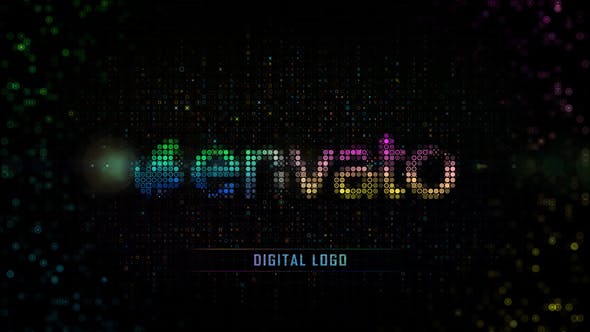 Color Digital Grid Logo - Videohive Download 25297681