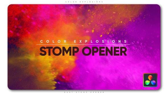 Color Explosions Stomp Opener - 37397939 Download Videohive