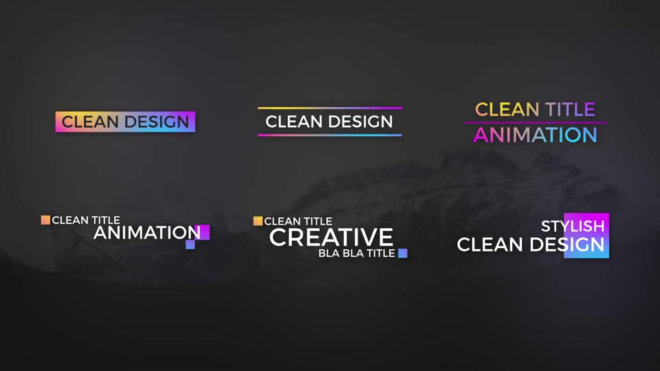 Color full Minimal Titles - Download Videohive 19560540