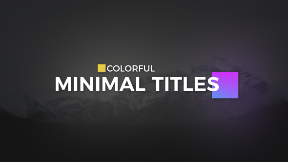 Color full Minimal Titles - Download Videohive 19560540