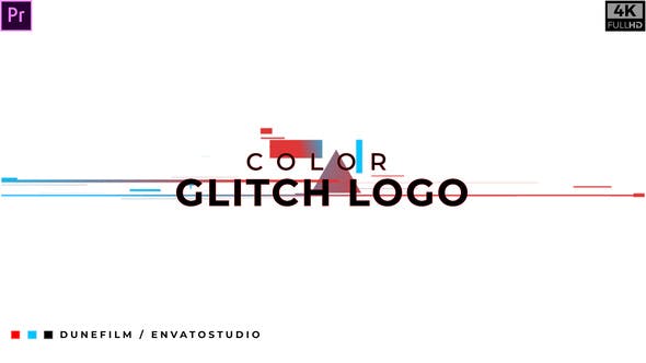 Color Glitch Logo Intro - 25569234 Download Videohive
