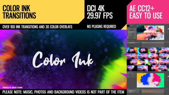 Color Ink Transitions - Download Videohive 23449448