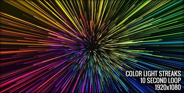 Color Light Streaks - Download Videohive 13813658