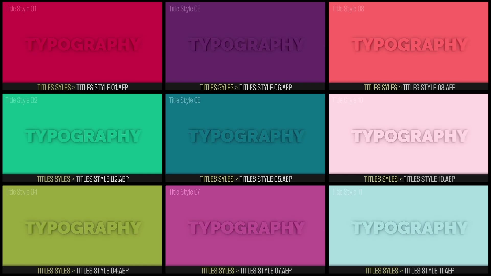 Color Typography | 3D Text Videohive 28447207 After Effects Image 3