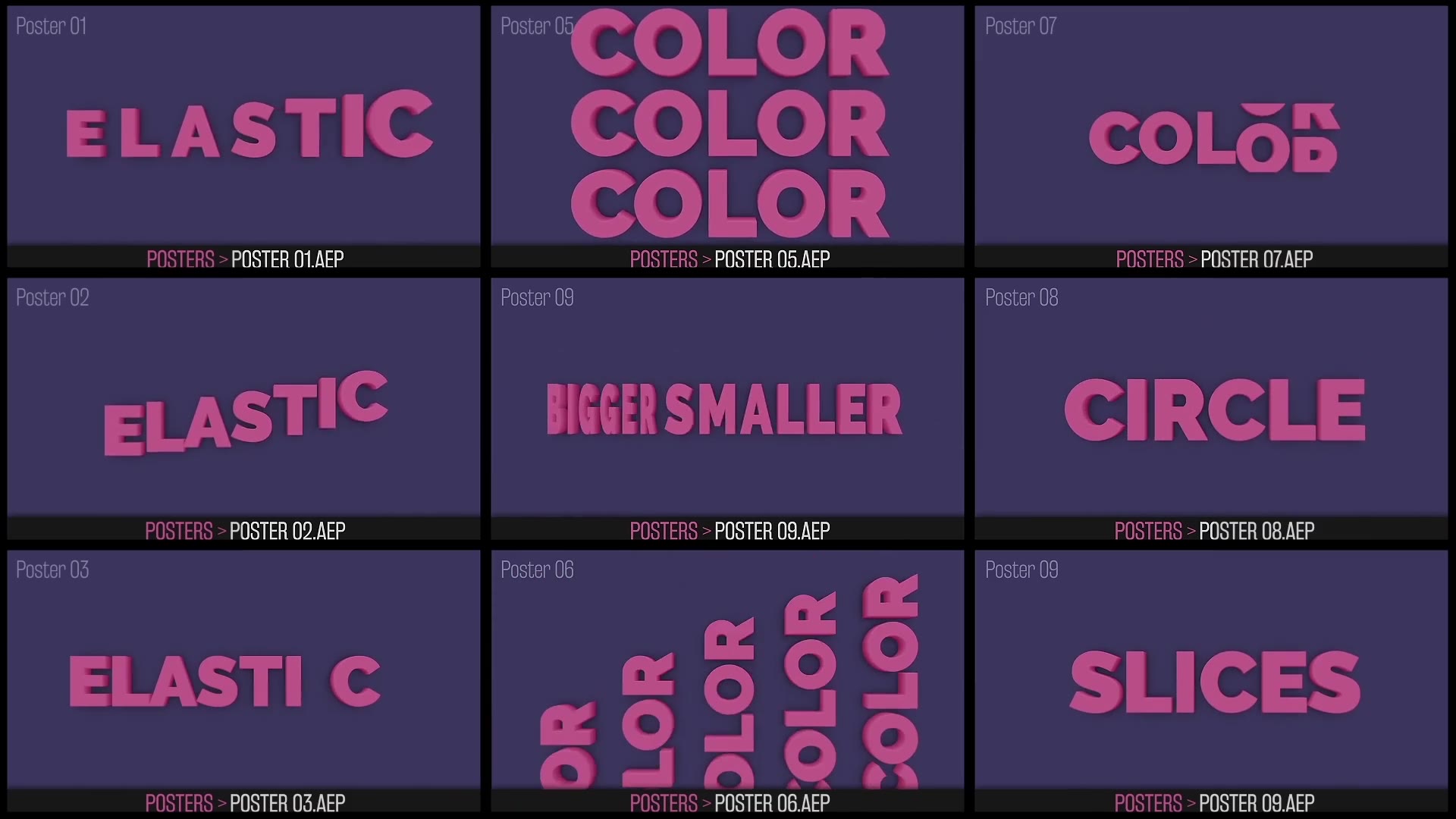 Color Typography | 3D Text Videohive 28447207 After Effects Image 6