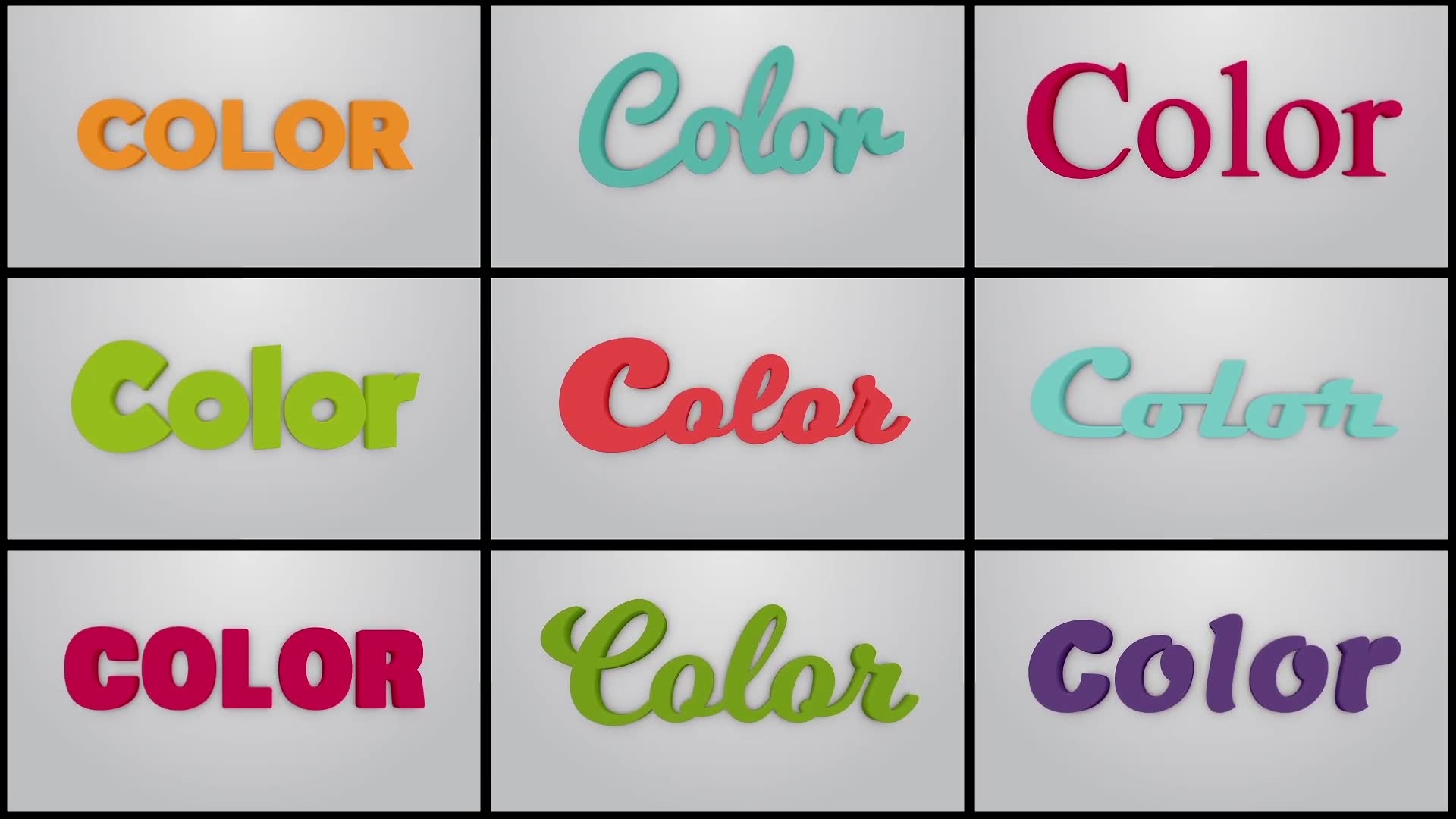 Color Typography | 3D Text Videohive 28447207 After Effects Image 7