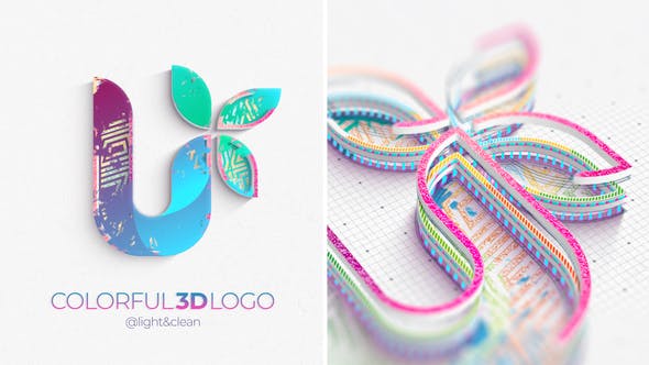 Colorful 3D Logo Reveal - Videohive Download 33021950