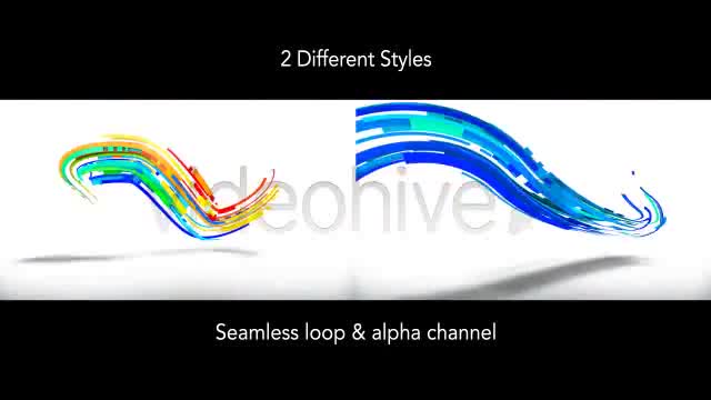 Colorful 3D Neon Lines Moving in Organic Path Videohive 4548563 Motion Graphics Image 1