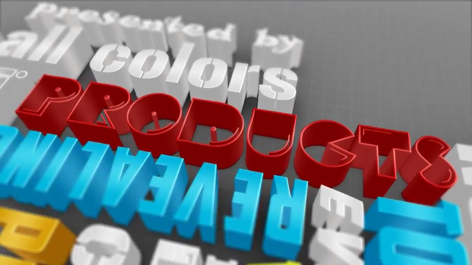 Colorful 3d Typography - Download Videohive 2527967