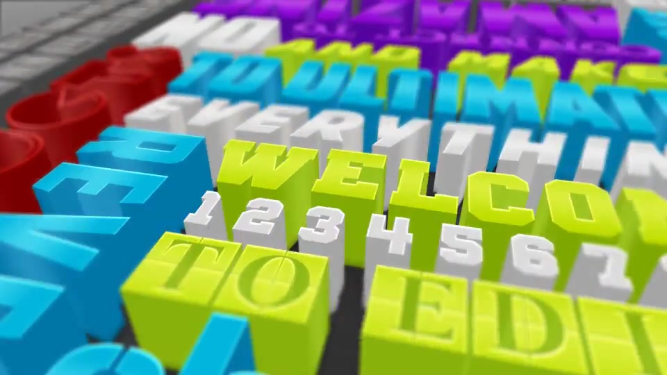 Colorful 3d Typography - Download Videohive 2527967
