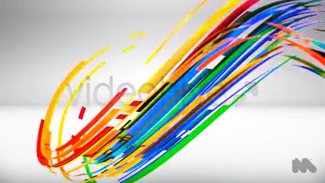 Colorful Abstract Vector Lines into 3D Logo Reveal - Download Videohive 4558828