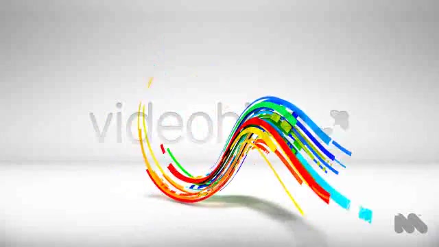 Colorful Abstract Vector Lines into 3D Logo Reveal - Download Videohive 4558828