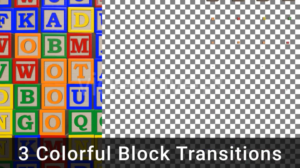 Colorful Alphabet Block Transitions - Download Videohive 15522176