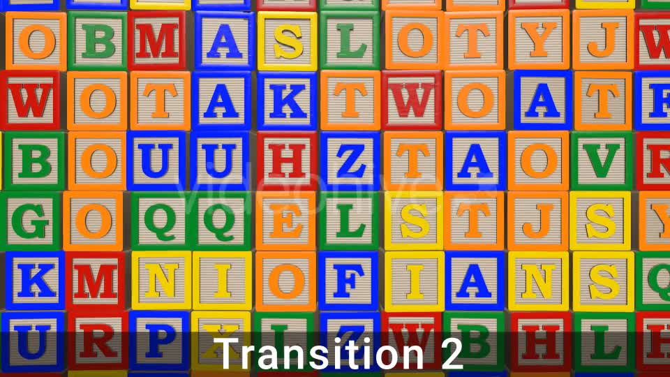 Colorful Alphabet Block Transitions - Download Videohive 15522176