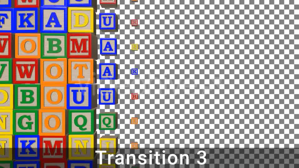 Colorful Alphabet Block Transitions - Download Videohive 15522176