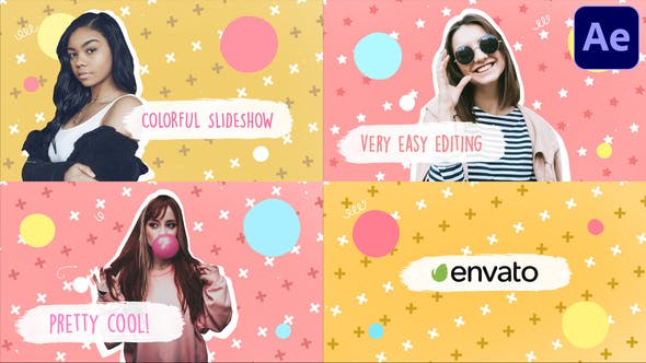 Colorful Brush Slideshow | After Effects - 33078603 Download Videohive