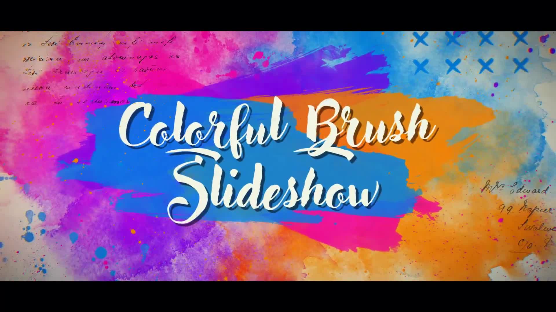 Colorful Brush Slideshow Videohive 23601100 After Effects Image 1
