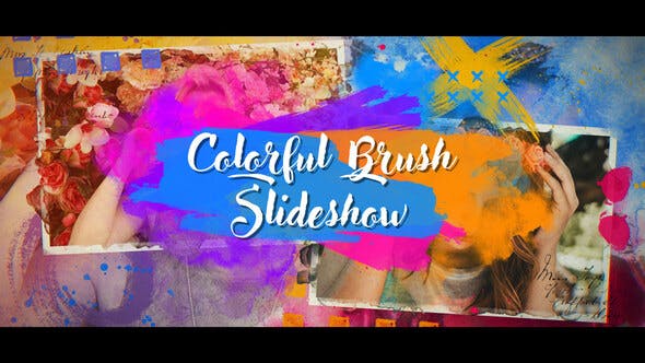 Colorful Brush Slideshow - Videohive Download 23601100