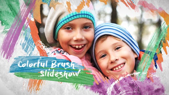 Colorful Brush Slideshow - Videohive Download 23674567