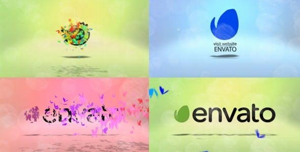Colorful Butterfly Logo Pack - Videohive 13066321 Download