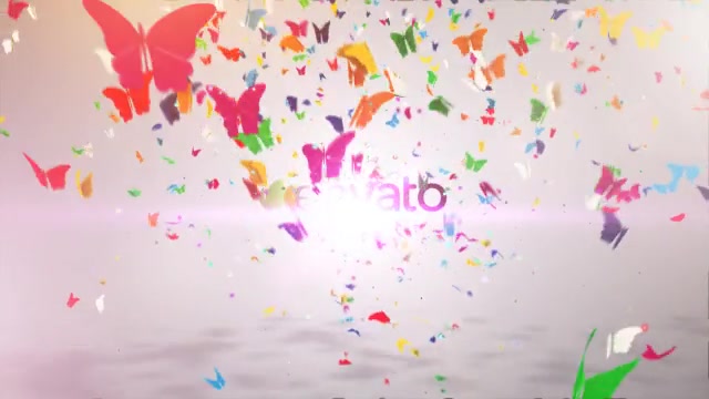 Colorful Butterfly Logo Reveal II Videohive 19773598 After Effects Image 4