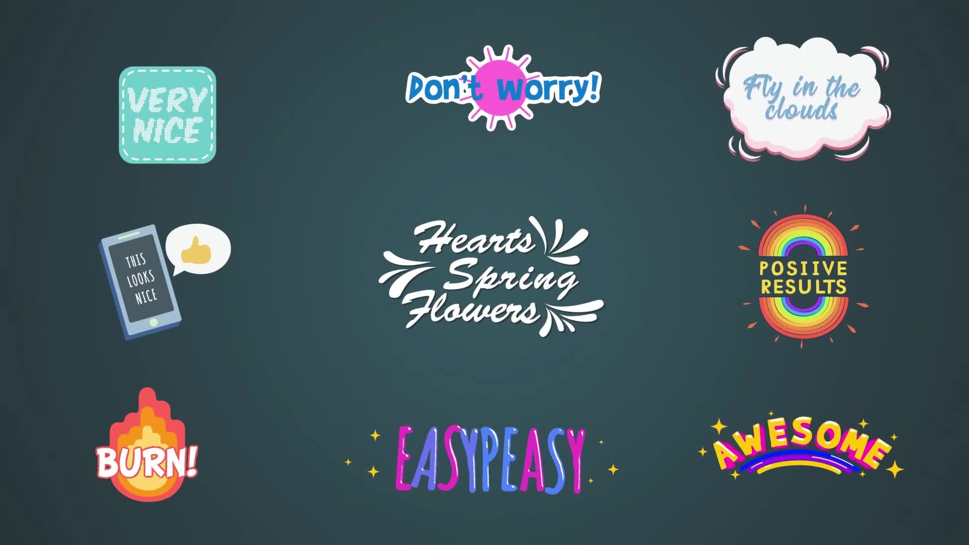 Colorful cartoon titles & lower thirds #3 [After Effects] Videohive 37663360 After Effects Image 1