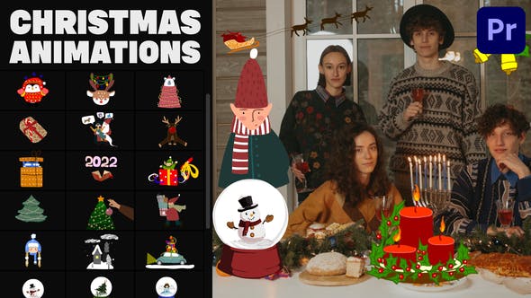 Colorful Christmas Animations for Premiere Pro - Download 35133925 Videohive