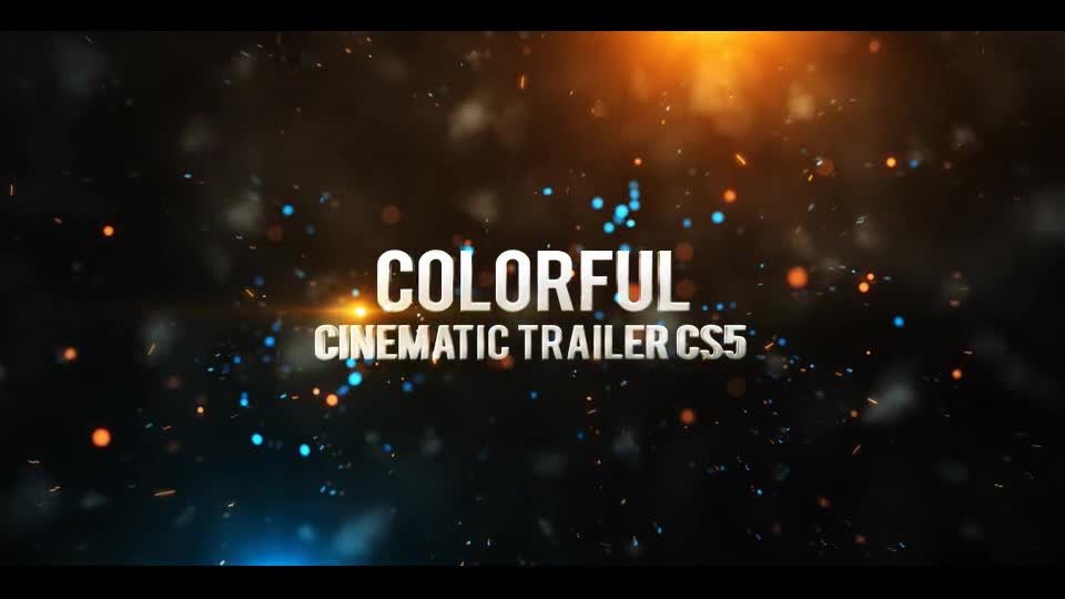 Colorful Cinematic Trailer CS5 Videohive 16643334 After Effects Image 1